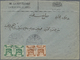 Br Syrien: 1919, EEF Two Pairs 2 M. Green And 3 M. Brown On Commmercial Cover Tied By Clear Late Used Ottoman "DAMAS 1 - - Syria