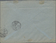 Br Syrien: 1919, EEF Two Pairs 2 M. Green And 3 M. Brown On Commmercial Cover Tied By Clear Late Used Ottoman "DAMAS 1 - - Syria