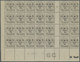 **/* Syrien: 1920, 25c. On 1c. Grey, Plate Block Of 28 From The Lower Left Corner Of The Sheet Incl. Four Gutter Pairs A - Syria