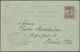 GA Syrien: 1920, "T.E.D. 4 MILLIEMES" On Very Fine And Very Rare French Levant Stationery Reply-card Sent From "BEYROUTH - Syria