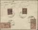 Syrien: 1921, Airmails, Vertical "AVION" Overprints, FIRST DAY COVER (small Faults/min. Toning) Bearing 1pi. On 20c. (tw - Syrie