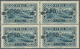 ** Syrien: 1926, 7.50pi. On 2.50pi. Greenish Blue, Block Of Four, Upper Right Stamp Showing "750" (missing "p"), Unmount - Syrie