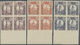 Delcampe - ** Syrien: 1930/1936, Definitives "Views Of Syria", Complete Set Of 23 Values, Marginal IMPERFORATE Blocks Of Four, Unmo - Syrie