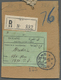 Br Syrien: 1930, Buildings And Landscapes 50 Pia, 2x 15 Pia, 10 Pia And 3 Pia (issue 1925) On Regitered Package-label "9 - Syria