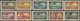 (*) Syrien: 1931/1933, Airmails, 0.50pi. To 50pi., Set Of Ten Values With "SPECIMEN" Overprint, Mainly On Piece (few Sho - Syrie
