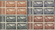 Delcampe - ** Syrien: 1934, 10 Years Republic Complete Imperf Set Blocks Of Four, Mint Never Hinged, Very Fine And A Scarce Offer, - Syria