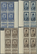 Delcampe - O Syrien: 1934, 10th Anniversary Of Republic, 0.10pi. To 100pi., Complete Set Of 29 Values As Marginal Blocks Of Four Fr - Syrie