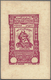 (*) Syrien: 1934, 10 Years Republic Sultan Saladin Violet Red Die Proof Without Value On Cardboard, Tiny Spots, Fine And - Syria