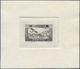 (*) Syrien: 1934, 10 Years Republic Air Mail Issue Three Sunk Die Proofs Without Value On Thick Paper, Colors Violet, Bl - Syrie