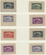 (*) Syrien: 1934, 10 Years Republic Issue 25 Silk Proofs Without Value In Different Colors, Very Fine And Extremely Scar - Syrie