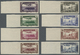 * Syrien: 1937, Airmails, IMPERFORATE, Complete Set Of Eight Right Marginal Values, Mint O.g. With Hinge Remnants. Maury - Syria