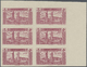 ** Syrien: 1940, 5pi. Lilac, IMPERFORATE Block Of Six From The Upper Right Corner Of The Sheet, Unmounted Mint, One Stam - Syria