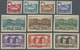 **/* Syrien: 1940, Definitives 'landscapes' Complete IMPERFORATE Set, MNH Or Mint Hinged With Small Gum Faults (Yv. 250/ - Syrie