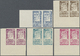 ** Syrien: 1943, Proclamation Of Republic President El-Husni Complete Set Of Nine Values, Mint Never Hinged, Imperf Marg - Syrie