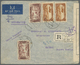 Br Syrien: 1945. Registered Air Mail Envelope Addressed To Kankan, Guinee Francaise, French West Africa Bearing Syria Ai - Syrie