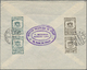 Syrien: 1949, UPU Complete Set Of Four Values On FDC Air Mail To USA With Postal Tax Stamps On Reverse, Fine And Scarce - Syria