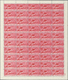 ** Syrien: 1960, World Refugee Year, Both Values Each As Complete Sheet Of 50 Stamps (folded), With Printer's Mark "A/60 - Syrie