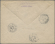 Br Thailand: 1923. Air Mail Envelope Addressed To Tonkin Bearing SG 217, 10s Bistre And Black And SG 221, 25s Indigo Tie - Thaïlande