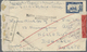 Br Thailand: 1941. Air Mail Envelope Written On The Thai/Malay Border Addressed To Denmark Bearing Thailand SG 289, 15s - Thailand