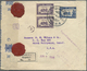 Br Thailand: 1941. Registered Envelope (roughly Opened) Addressed To The United States Bearing Thailand SG 127, 2s On 2a - Thaïlande