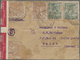 Br Thailand: 1944. Envelope (small Faults) Addressed To French Lndo-China Bearing SG 309, 3s Deep-green (2) And SG 311, - Thaïlande