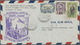 Br Thailand: 1947/1952, Four First Flight Covers Bearing Some Different Definitives Up To 3b. All Used From Bangkok To G - Thaïlande