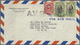 Delcampe - Thailand: 1947/48, Bold "A.V.2" On Airmail Covers To Switzerland (1) Or USA (3). - Thaïlande