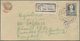 GA Thailand - Ganzsachen: 1928 Postal Stationery Envelope 15s. Blue, Used Registered From Chaxoengsao To Bangkok In 1943 - Thaïlande