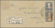 GA Thailand - Ganzsachen: 1928 Postal Stationery Envelope 15s. Blue Used Registered From Nakon Rajsima To Bangkok, Uprat - Thailand