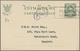 GA Thailand - Ganzsachen: 1942 Postal Stationery Card 2 On 3s. Green, Addressed Locally To F.M.S. Stern Esq. And Cancell - Thailand