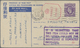 GA Thailand - Besonderheiten: 1944, WW-II POW Camps: No. 4 Camp Siam, Tow POW Air Mail Cards Used "NUNEATON WARWICKSHIRE - Thaïlande