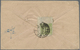 Br Tibet: 1940/55, 4 T. Yellow Green, A Top Left Corner Copy Tied "LH(A)SA" To Reverse Of Registered Inland Cover, Signe - Asia (Other)