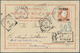 Br Timor: 1895. Registered Timor Postal Stationery Double Reply Card Bearing Timor SG 31, 30 On 300r Orange Tied By Timo - East Timor