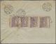 Br Transkaukasien: 1923. Envelope To Berlin Bearing Caucase Yvert 21, 5k Violet (strip Of Four, Tropical Toning At Some - Other & Unclassified