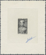 Vietnam-Süd (1951-1975): 1954, Crown Prince Bao-Long 40 C. As Sunken Die Proof In Black, Signature Of Artist. - Vietnam