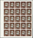 ** Schardscha / Sharjah: 1972. Progressive Proof (6 Phases) In Complete Sheets Of 25 For The Third 1r Value Of The APOLL - Sharjah