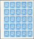 Delcampe - ** Schardscha / Sharjah: 1972. Progressive Proof (6 Phases) In Complete Sheets Of 25 For The Third 1r Value Of The APOLL - Sharjah