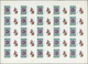 ** Schardscha / Sharjah: 1972. Progressive Proof (6 Phases) In Complete Sheets Of 25 For The Second 1r Value Of The APOL - Sharjah