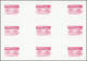 ** Schardscha / Sharjah: 1972. Progressive Proof (6 Phases) In Complete Sheets Containing Gutter Pairs For The Fifth 1r - Sharjah