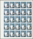 ** Schardscha / Sharjah: 1972. Progressive Proof (6 Phases) In Complete Sheets Of 25 For The 25dh Value Of The CATS Seri - Sharjah