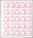 ** Schardscha / Sharjah: 1972. Progressive Proof (6 Phases) In Complete Sheets Of 25 For The 25dh Value Of The CATS Seri - Sharjah