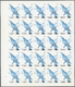 Delcampe - ** Schardscha / Sharjah: 1972. Progressive Proof (6 Phases) In Complete Sheets Of 25 For The 25dh Value Of The BIRDS Ser - Sharjah