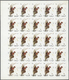 ** Schardscha / Sharjah: 1972. Progressive Proof (6 Phases) In Complete Sheets Of 25 For The 2r Value Of The BIRDS Serie - Sharjah