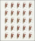 ** Schardscha / Sharjah: 1972. Progressive Proof (6 Phases) In Complete Sheets Of 25 For The 2r Value Of The BIRDS Serie - Sharjah