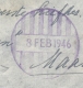 Nederlands Indië - 1946 - Noodstempel Batavia NO4 Op LP-briefje Naar Maastricht / Nederland - Nederlands-Indië