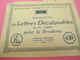 Manufacture Parisienne Des Cotons LV/Enveloppes De Lettres Décalquages Au Fer à Chaud/Broderie/Paris/vers 1920-30  MER51 - Dentelles Et Tissus