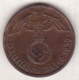 2 Reichspfennig 1939 F (STUTGART) .  Bronze - 2 Reichspfennig