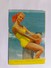 1964 POCKET CALENDAR SPAIN GIRL IN THE YELLOW BATHROOM ON THE BEACH. SEA.  470a - Petit Format : 1961-70