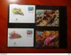 WWF Niue Nudibranch Marine Life 1999 Complete Chapter Kapitel 4v + 4 FDC CM MC MK Carte Maximum - Lots & Serien