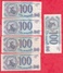 Russie 10 Billets De 100 Roubles 1993 Dans L 'état - Lots & Kiloware - Banknotes